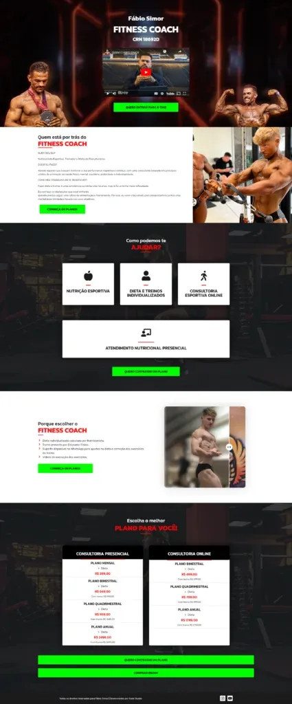 Site Institucional Fábio Simor — projeto Kode Studio